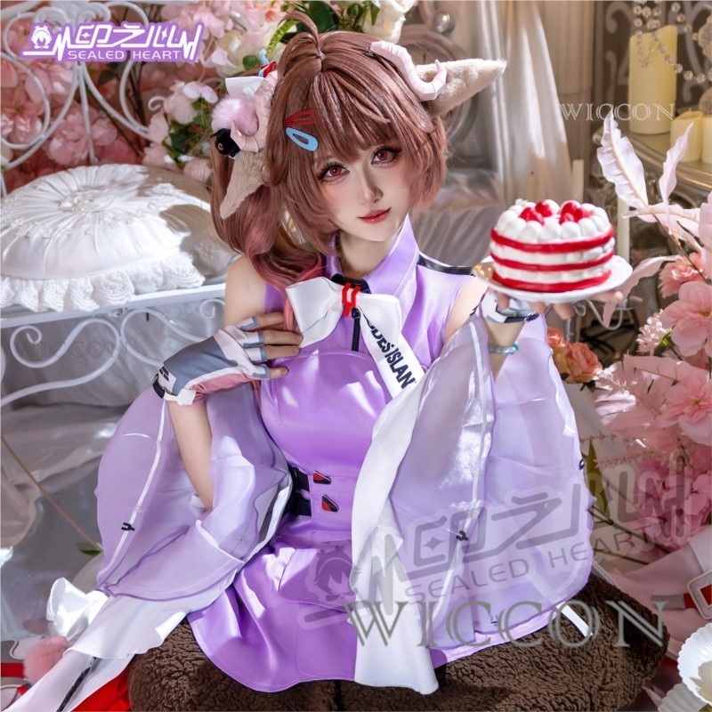 Halloween Adults Arknights End - đánh giá và giá Anime Cosplay Blue Hair