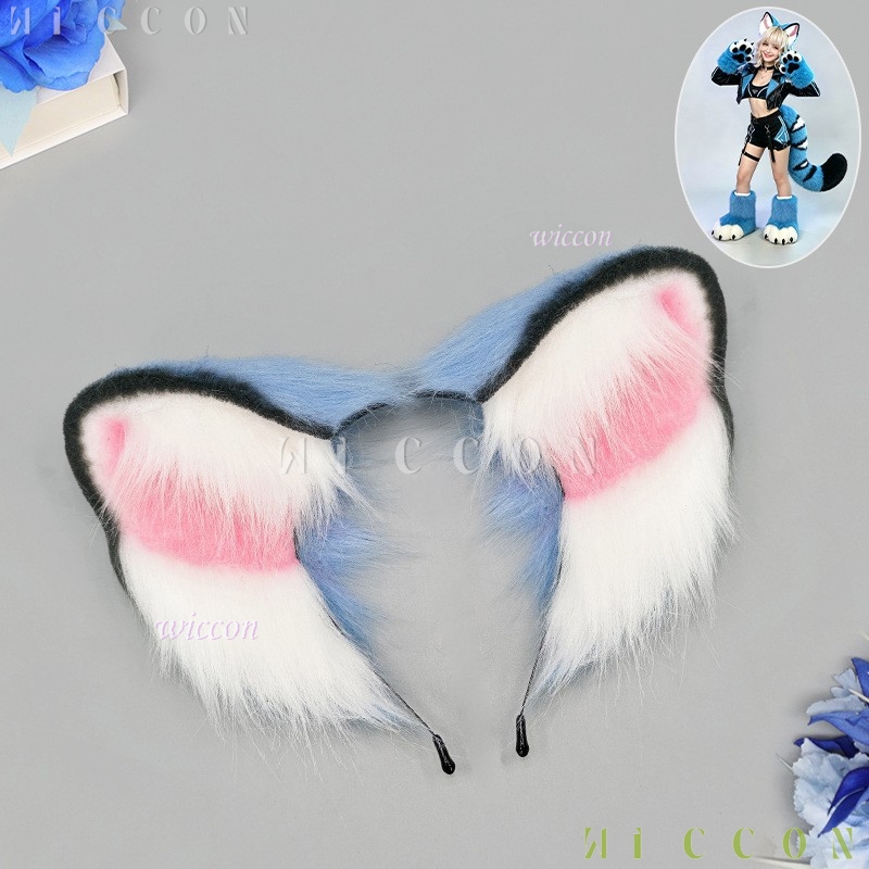 Derpyy Blue Tiger Fursuit Ears - đánh giá và giá Anime Cosplay Ladies